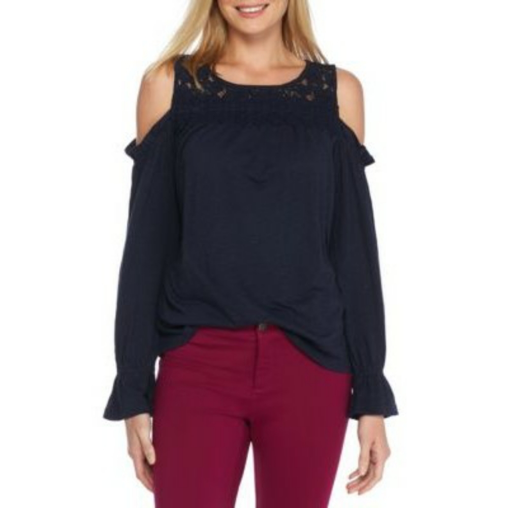 Nwt The Limited Hunter green Cold Shoulder Tunic Size Med $99